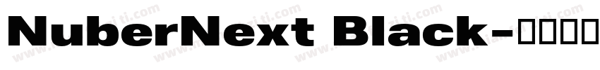 NuberNext Black字体转换